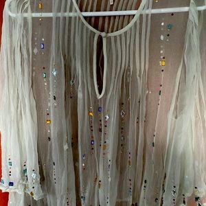 Bohemian Sheer Bedazzled Free People